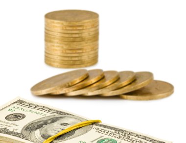 Beyaz arka plan closeup para görüntü