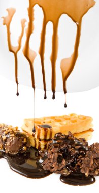 sıvı çikolata şeker yakın çekim damlayan