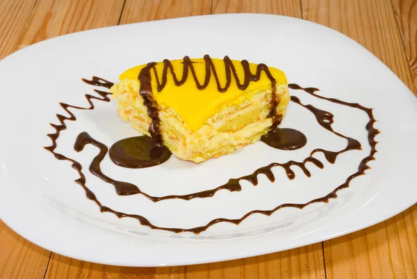 おいしいケーキのクローズ アップのイメージ — ストック写真