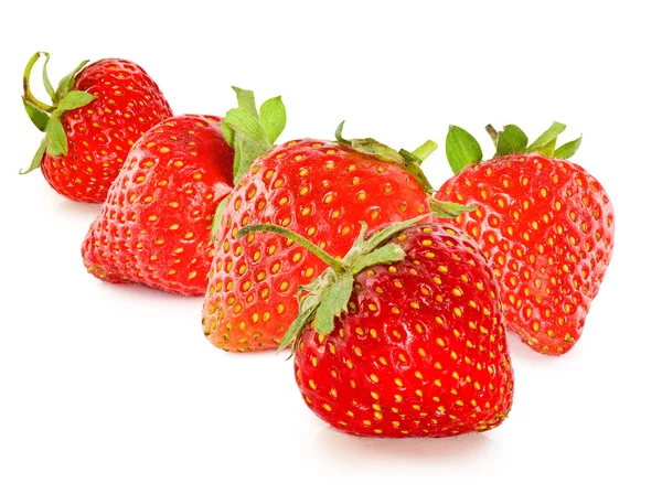 Strawberries on a white background closeup — Stock Photo, Image