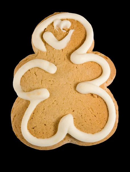 Image of tasty gingerbread on a black background closeup — Stock Photo, Image