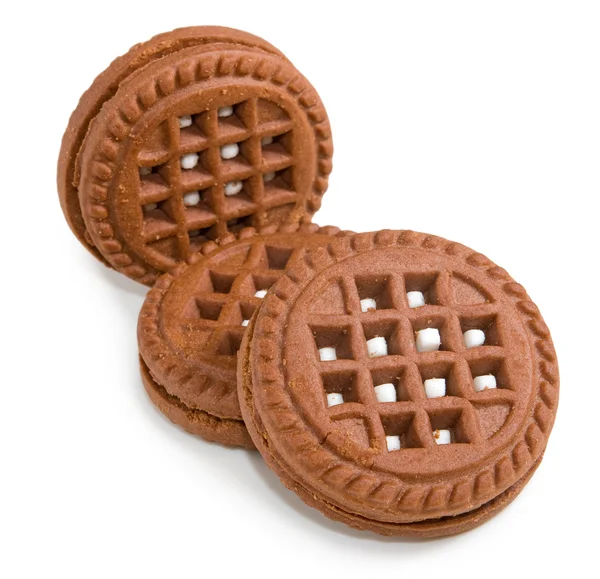 Izolované obrázek chutné cookies detail — Stock fotografie