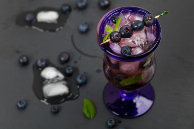 Blueberry ile kokteyl