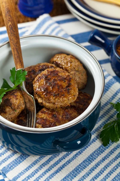 Cutlets or Sausage Patties — Stock Photo, Image