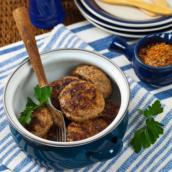 Cutlets or Sausage Patties — Stock Photo, Image