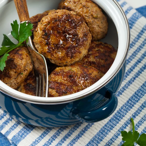 Cutlets or Sausage Patties — Stock Photo, Image