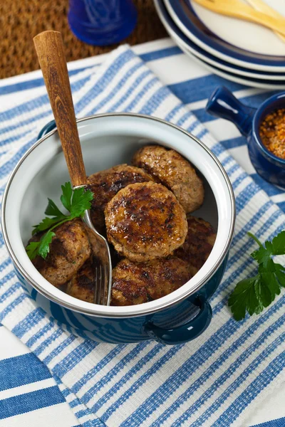 Cutlets or Sausage Patties — Stock Photo, Image