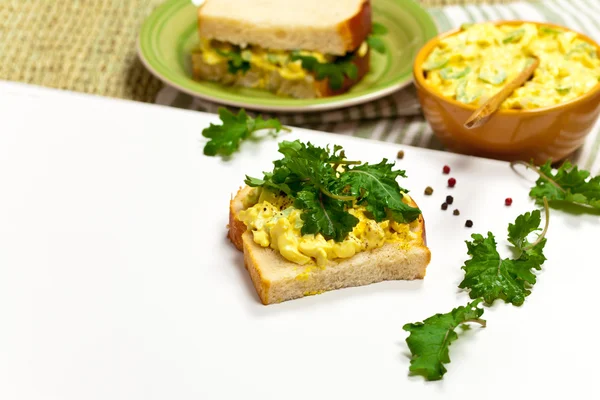 Broodje eiersalade — Stockfoto