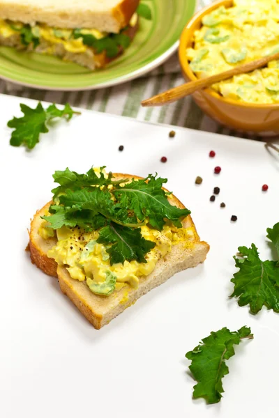 Sandwich à la salade d'oeufs — Photo