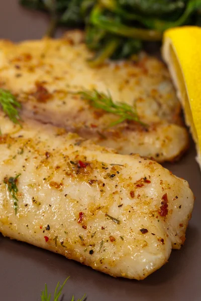 Baked Fish Fillet — Stock Photo, Image