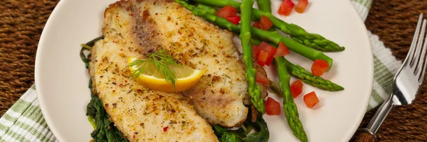 Baked Fish Fillet — Stock Photo, Image