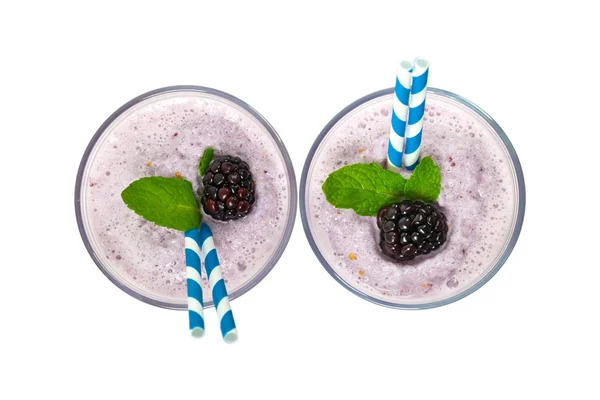 Smoothie au yaourt aux mûres — Photo