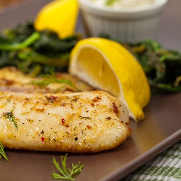 Filetto di pesce al forno — Foto Stock