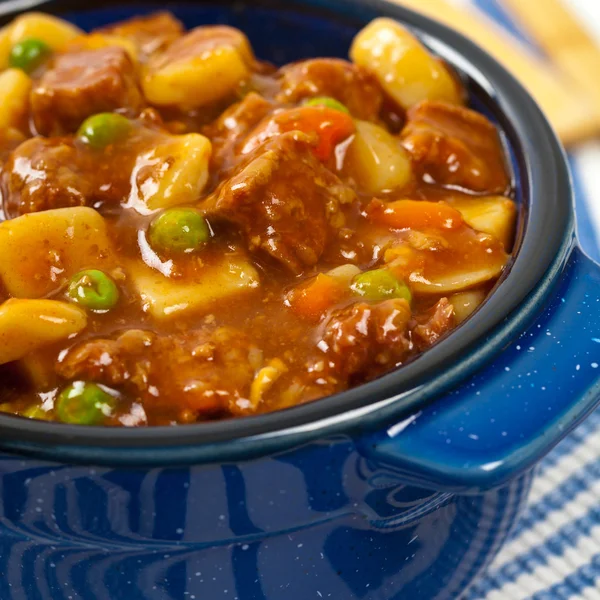 Homemade Slow Cooker Beef Stew — Stock Photo, Image