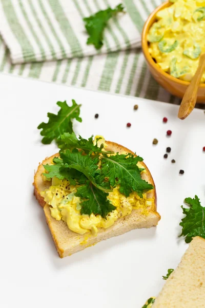 Sandwich mit Eiersalat — Stockfoto