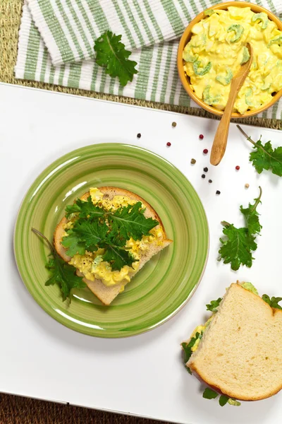 Sanduíche de salada de ovo — Fotografia de Stock