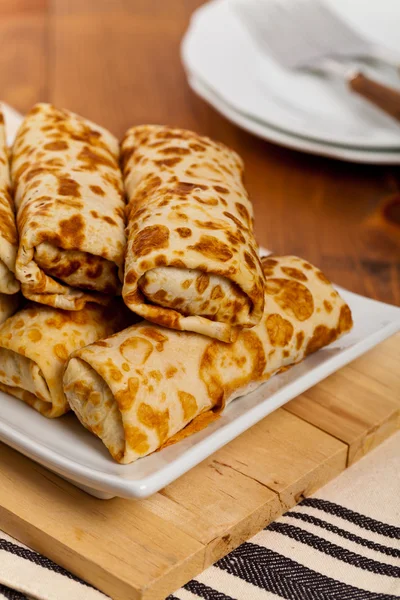 Blintzes o panqueques rusos — Foto de Stock