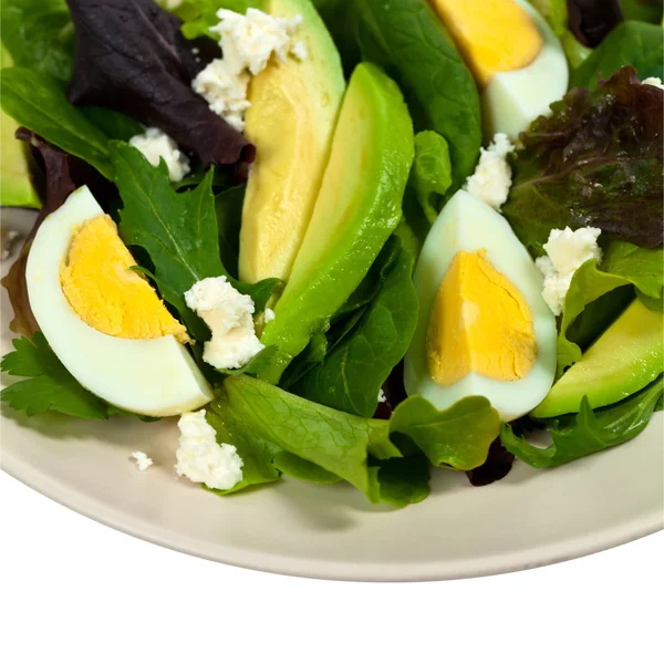Insalata di avocado, uova e feta — Foto Stock
