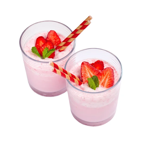 Hemmagjord jordgubb Smoothie — Stockfoto