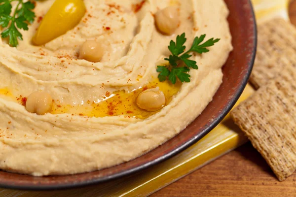 Domácí Hummus Dip — Stock fotografie