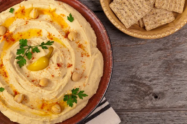 Mergulho Hummus caseiro — Fotografia de Stock