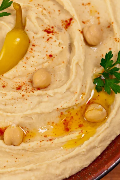 Homemade Hummus Dip — Fotografie, imagine de stoc