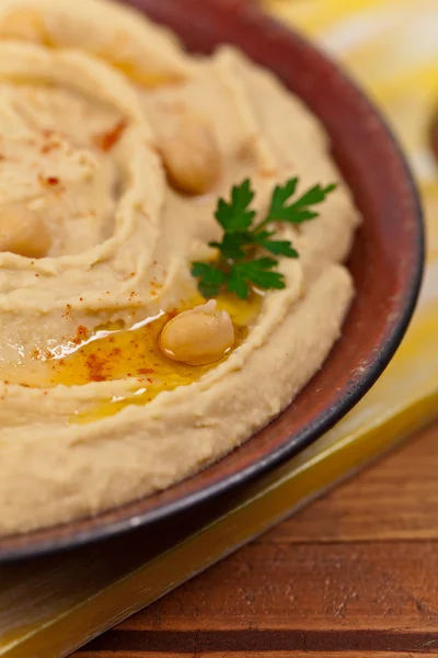 Domowy Hummus Dip — Zdjęcie stockowe