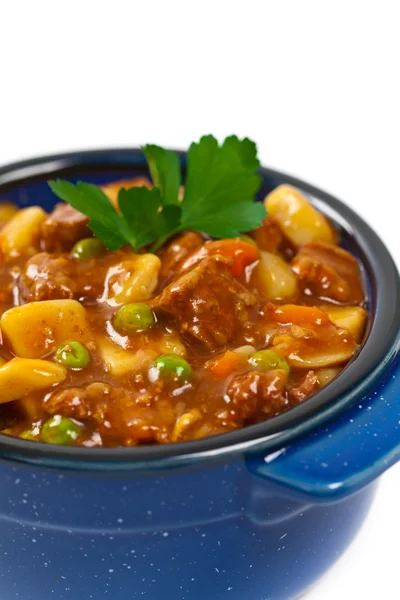 Estofado de carne con patatas y zanahorias — Foto de Stock