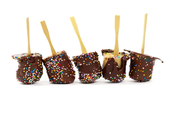 Chocolate Banana Pops — Stock Photo, Image