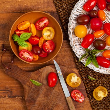 Karışık kiraz domates