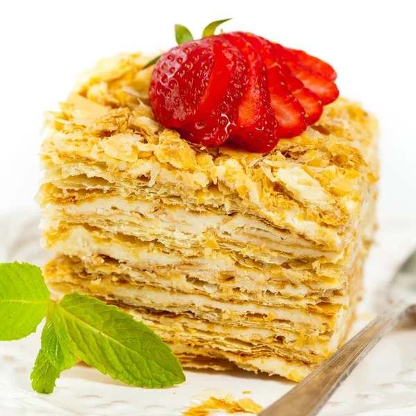 Pastel de hojaldre Napoleon Cake — Foto de Stock