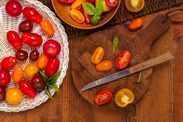 Pomodoro ciliegia misto — Foto Stock