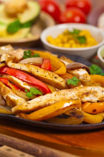 Frango caseiro Fajitas — Fotografia de Stock