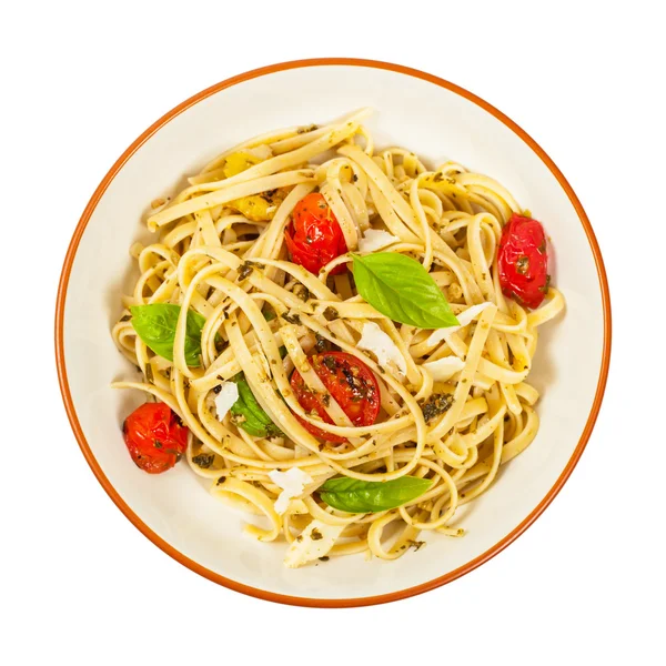 Pasta med rostade tomater — Stockfoto
