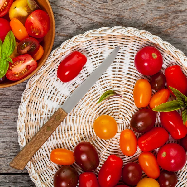 Pomodori di ciliegia misti — Foto Stock