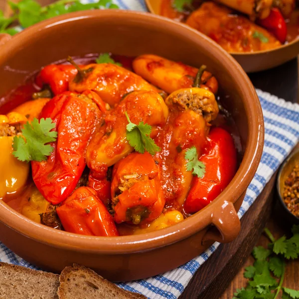 Gevulde Mini paprika — Stockfoto