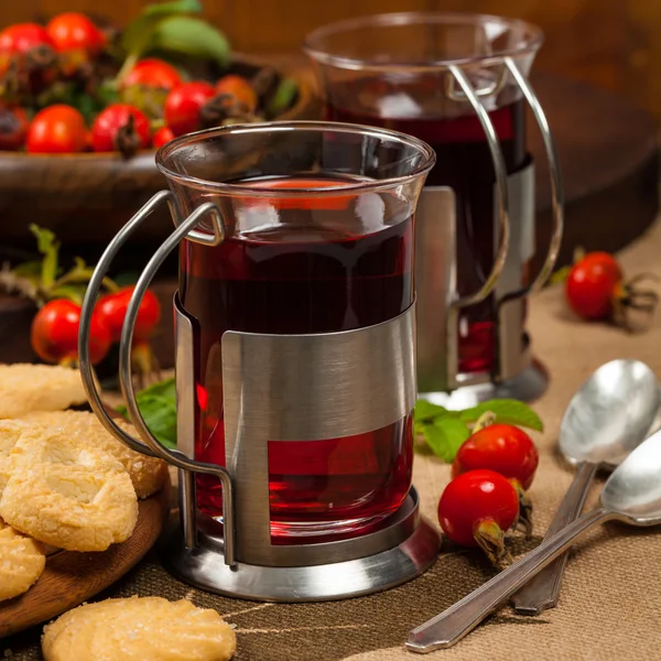 Rose Hips Herbal Tea — Stock Photo, Image