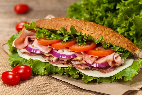 Italienisches sub sandwich — Stockfoto