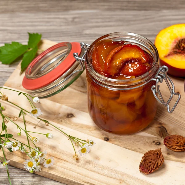 Marmellata di pesche — Foto Stock