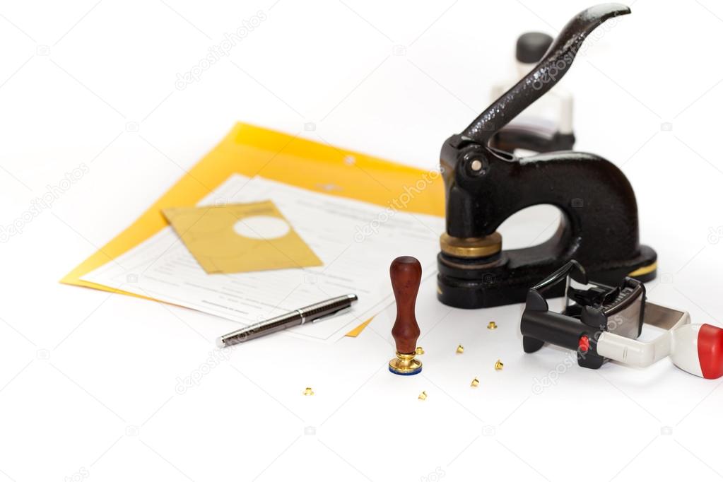 Notary Public supplies Stock Photo by ©alisafarov 53067397