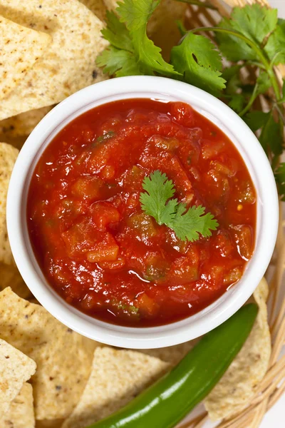 Spicy red salsa — Stock Photo, Image