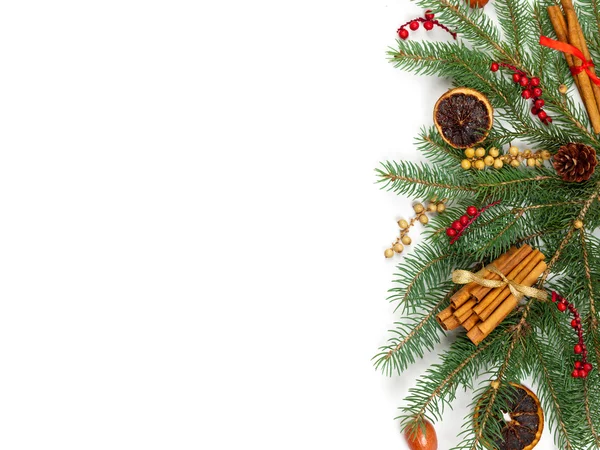 Decoraties voor de feestdagen. Kerstmis samenstelling. — Stockfoto