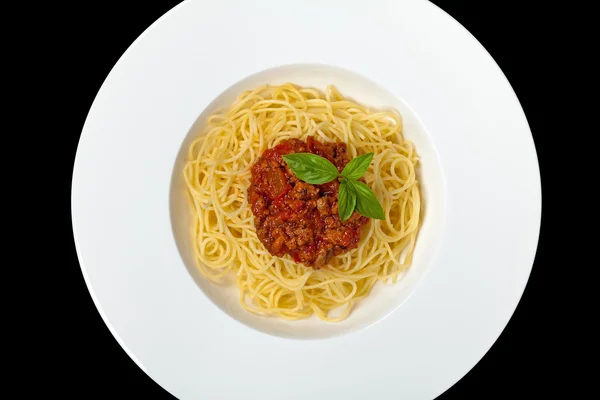 Włoskie jedzenie. Spaghetti bolognese. — Zdjęcie stockowe