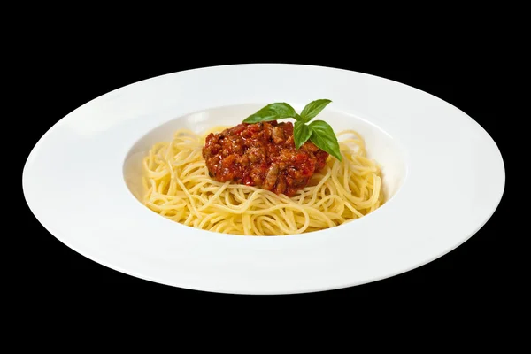 Cibo italiano. Spaghetti alla bolognese . — Foto Stock