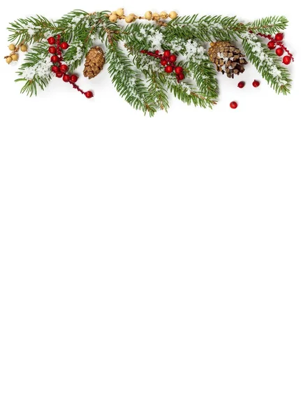 Christmas Decorations Isolated on White Background — Stock Photo, Image