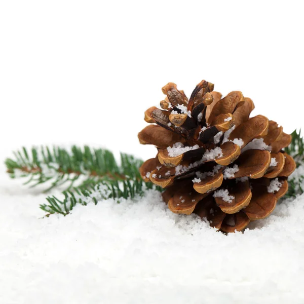 Decoraciones de Navidad aisladas sobre fondo blanco — Foto de Stock