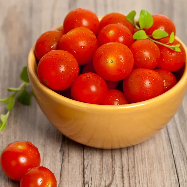 Tomates rojos de cereza —  Fotos de Stock