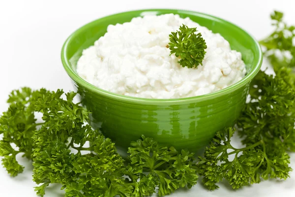 Homemade Cottage Cheese — Stock Photo, Image