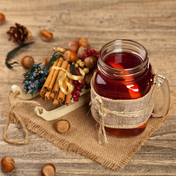 Tè caldo invernale — Foto Stock