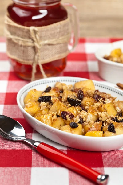 Apple Crumble Dessert — Stock Photo, Image